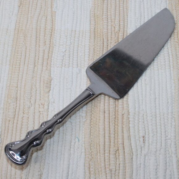 VTG TOWLE STAINLESS PIE SERVER WEIGHTED HANDLE SERRATED BACK EDGE JAPAN TWS111 - Picture 1 of 13